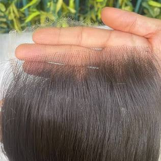 Raw Hair Lace Closure 5X5 Inch Body Wave Preplucked Natural Color