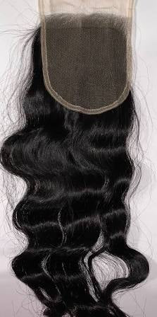 Raw Hair Lace Closure 5X5 Inch Body Wave Preplucked Natural Color